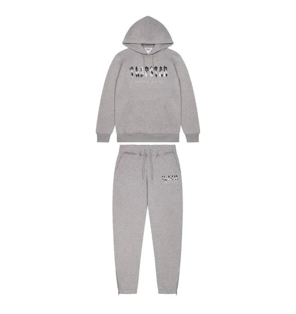 Trapstar Chenille Decoded Hooded Tracksuit - Grey Camo Edition