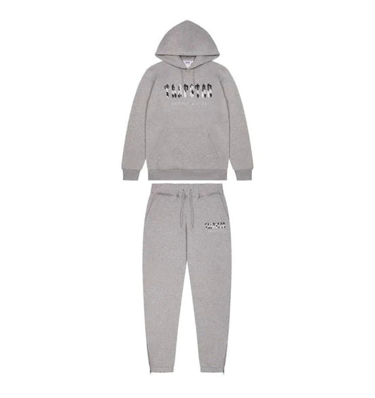 Trapstar Chenille Decoded Hooded Tracksuit - Gray Camo Edition